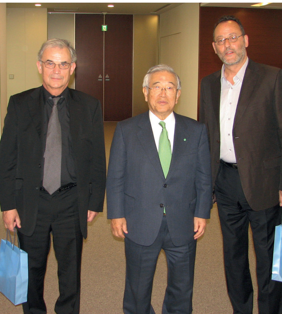 Loïc Frémont, Fondateur et Président Honoraire du réseau M. Toyoda, Président d'honneur du groupe Toyota Jean Reno, ambassadeur extraordinaire du réseau, 2007